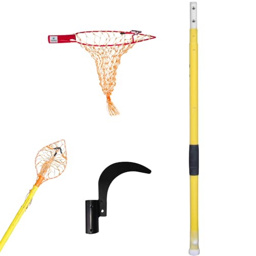 Image of Utkarsh Multipurpose Fruit Plucker (Shock Proof) with Nylon Net, Coconut Plucker & FRP Extendable Telescopic Pole, Expandable up to 12 Ft | Mango Fruit Picker, Fruit Harvester | Set of 1 PC