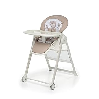 Foppapedretti Seggiolone Sdraietta Misterchef, bambini da 0 a 3 anni (fino a 15 Kg), Seduta/Poggiapiedi/Schienale Regolabili, Cesto Porta Oggetti, Stabile, con Imbottitura Lavabile, Augh