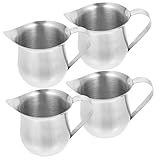 Pichet à mousse : fabriqué en acier inoxydable, ce pichet à lait est pratique à utiliser pendant une longue période, pichet à lait en acier inoxydable