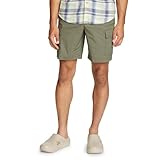 Eddie Bauer Top out Belted Cargo Shorts Pantalones Cortos, Sprig, M Hombres