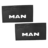 Abmaße: 65x36 cm 2X Schmutzfänger Schmutzlappen Spritzlappen für LKW Man 65x36 cm Hartgummi