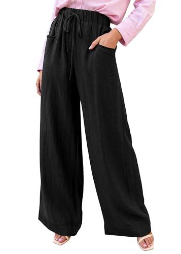 KIRUNDO Wide Leg Palazzo Pants for Women Summer High Waist