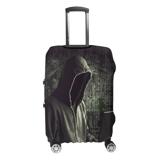 Travel Luggage Cover Elastic Suitcase Protector Anti-Scratch Washable Hacker Luggage Sleeve Tsa Approved Carry on Covers Baggage Cover Fits 18-32 Inch Luggages4