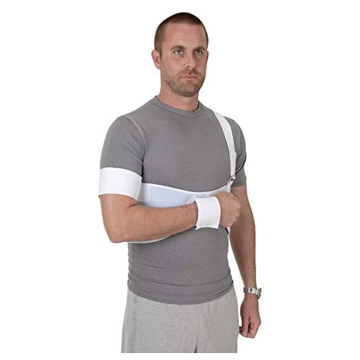 Ossur Premium Shoulder Immobilizer for Quick Recovery from Shoulder Injuries | Immobilization of The Shoulder Joint & Arm | Adjustable Straps and Cuffs | Fits Men & Women, Universal Size