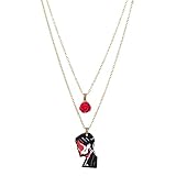 Rock Band Necklace Music Band Mcr Three Cheers Necklace Fashion Rose Flower Feather Statement Necklace