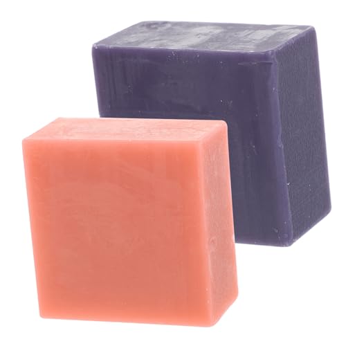 TOPPERFUN Jabones Corporales Naturales de Glicerina 2 Piezas Jabón Baño 100% Vegetal para Mujeres y Hombres Hidratante Esencia de Rosa y Lavanda para Cuidado Diario