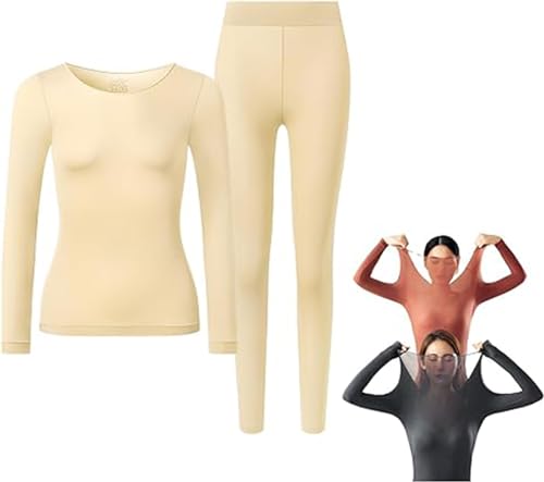 Ultra-thin hyaluronic acid water-locking thermal underwear set to relieve dry skin