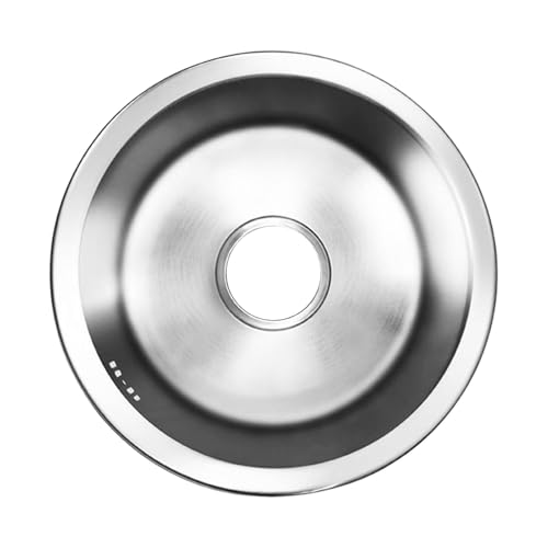 ラウンドシングルタンク食器洗い洗面器ステンレス鋼キッチンシンク浴室手洗い洗面器シンク食器洗いプールシングルボウル食器洗いシンク