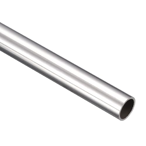GLOKUUCA Tubo de acero inoxidable 304 de 16 mm de diámetro exterior y 250 mm de longitud, 1 tubo de metal redondo para aplicaciones industriales, tubo recto sin costuras de acero inoxidable (1 mm de