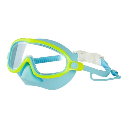 Lunettes de plongée avec masque de nez pour et garçons de 4 à 16 ans | Lunettes de plongée avec tuba anti-buée, anti-fuite, transparentes et étanches