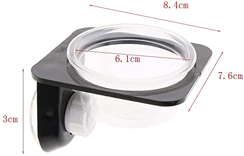 U/D Zuig Mini Wormschotel Reptiel Gecko Ledge Feeder Hoek Ruimtebesparing 2 Stks - Afbeelding 8