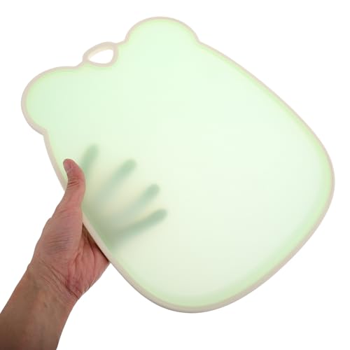 Tabla de cortar de plástico PP rectangular verde claro multifuncional USHOBE 3