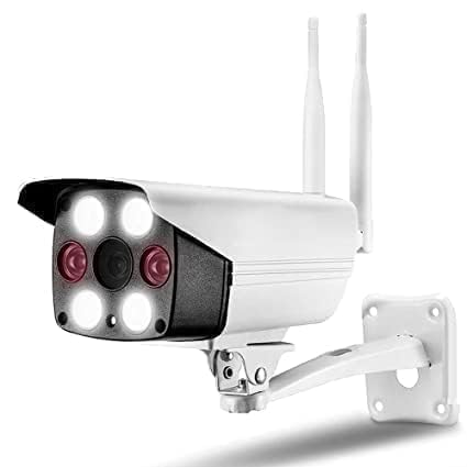 Image of TP PLUS 3MP Full HD Smart Wi-Fi CCTV Home Security Camera 360 with Pan Tilt Bulb Camera View & Talk 128GB SD Card Support (Not Included) Perfect for Office Monitoring (Bullet Camera)