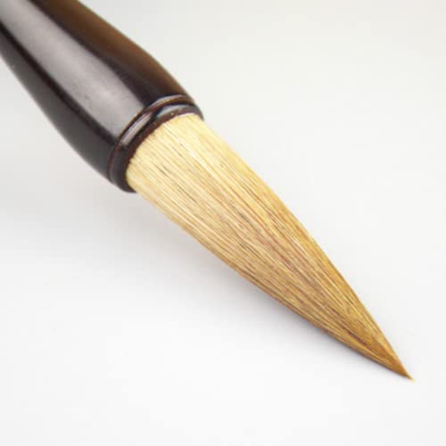 Pinceau de calligraphie chinoise traditionnelle grand format en poils naturels de haute qualité