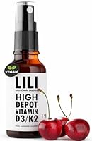 High Depot Vitamin D3 + K2 Spray I Liposomales Liquid mit 5.000 IE + K2 pro Sprühstoß I 160 Sprühstöße I vegan, alkoholfrei & zuckerfrei
