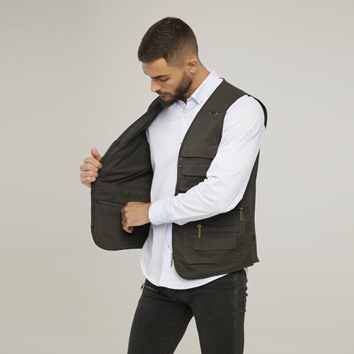 Image of Men's Outdoor Multi Pockets Cargo Travel Camera Fishing Safari Utility Vests