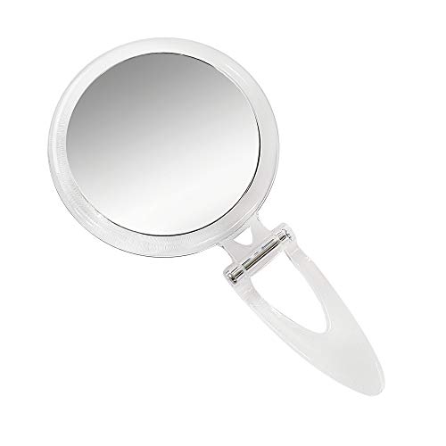 Espejo redondo plegable con soporte 10X miniatura 1