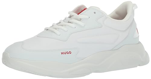 Image of Hugo Men's Running Style Sneakers with Thick Rubber Sole