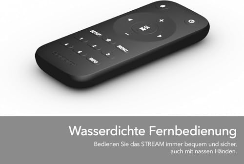sonoro Stream Internetradio (UKW, Bluetooth, DAB, Spotify, Amazon, Deezer, spritzwassergeschützt)...