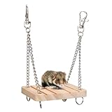【Größe】 ca. 9x6,8 * 1 cm/3,54x2,68x0,39 Zoll, leicht und klein und Größe, dieses Hamster -Hängespielzeug hat eine kompakte Struktur, ist leicht zu reinigen und geruchsbeständig.
