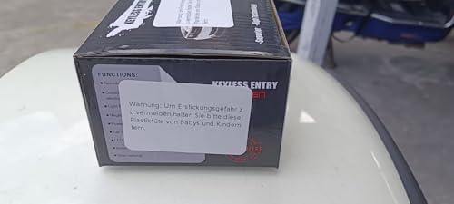 XUKEY Auto Zentralverriegelung Universal Keyless Go Nachrüsten Schlüsselloses Zugangssystem Auto Türschloss Keyless Entry System mit 2 Fernbedienung Kit – Bild 3