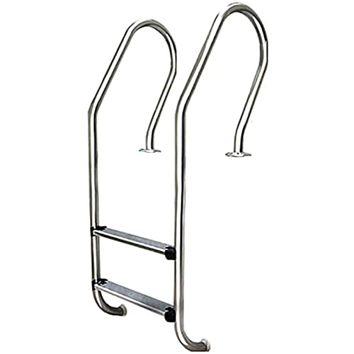 Escalera para piscina de acero inoxidable con 2 peldaños