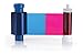 Magicard MA100YMCKO Color Ribbon - YMCKO - 100 Prints with Bodno Premium CR80 30 Mil Graphic Quality PVC Cards - Qty 100