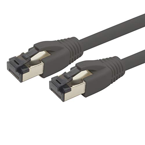 2m Cable de red Cat 8 Cable CAT8 negro - 1 pieza Cat.8 Lan 2000 Mhz 40 Gbit s 40GBase-T cable de conexión Ethernet cable LSZH - 1 x 2m negro