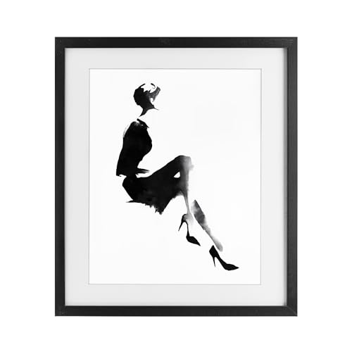 Affiche encadrée sous verre Stupell Industries cadre noir 33x40 cm