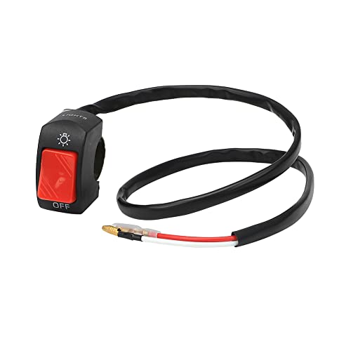 Foruly Universal Motorcycle Headlight Switch Handlebar Switch On/Off Switch for Motorcycles Scooter Electrombile Motorbike Toggle Switch Push Button Switch