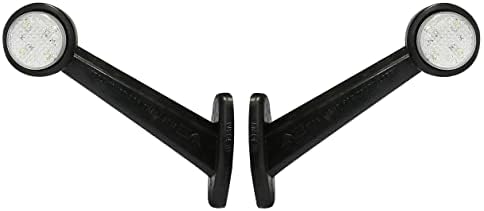 flexzon 2 X 8 LED SIDE OUTLINE STALK MARKER LIGHTS LAMP TRAILER TRUCK 20CM 12V