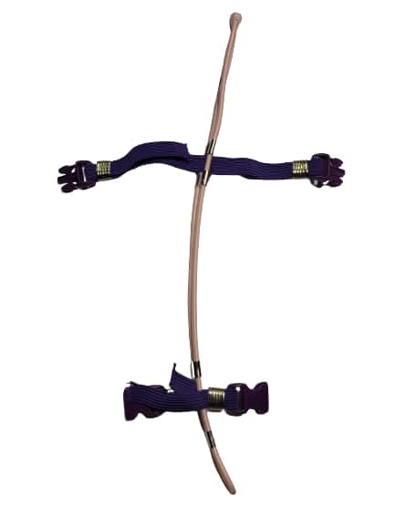 Corde pour Calopsitte rose et violette réglable de 1m pour sorties sécurisées