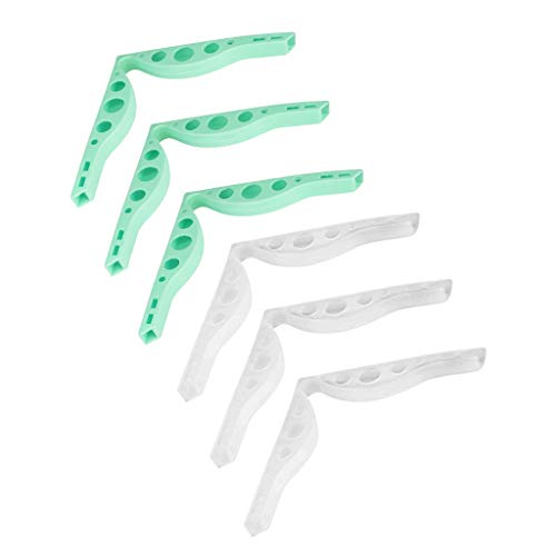 Yurgl Puente Nasal 6Pc Silicona Dispositivo Antivaho Protector Soporte Interior Puente Nasal Pegable Aumenta la Comodidad Efectivo Reduce la Niebla(A)
