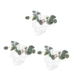 Artibetter 3 Pièces Événements Romantique Mariée Toile De Fond Simuler Mise en Page Mousseline De Décor Imité Cuisine Décoration Fleur Nuptiale Et Guirlande Artificielle Marié Allée