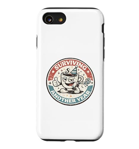 Surviving Another Year | ���g�� ��ꂽ�R�[�q�[�J�b�v �a���� �X�}�z�P�[�X iPhone SE (2020) / 7 / 8 �p