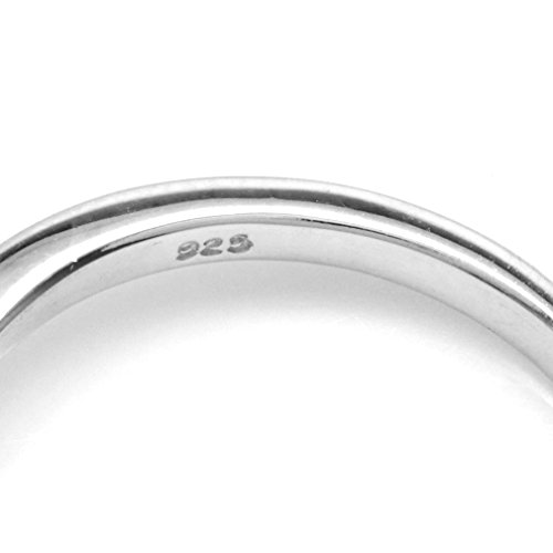 Silvershake 8x6mm Oval Shape White Gold Plated 925 Sterling Silver Engagement Ring4