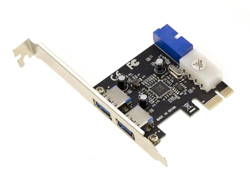 Ya en mundofriki.es: KALEA-INFORMATIQUE Tarjeta controladora PCIe a USB 3.0 con 4 Puertos 5G: 2 EXTERNOS y 2 INTERNOS (Conector USB3 de 19 Patillas). con chipset Via VLI VL805.