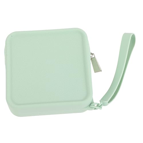 NOLITOY シリコン月経パック生理用ナプキン収納袋(オーシャングリーン) ポーチ pouch 生理用品用の小さなバッグ 十代の女の子のための期間バッグ. シリカゲル Light Green