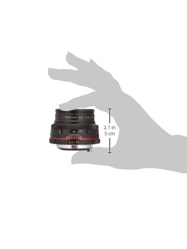 Pentax HD PENTAX-DA 21430 70mm F2.4 Limited Black Medium Telephoto Monofocal Lens [APS-C Size] [High Definition Limited Lens/Aluminum Shaving Body] [High Definition HD Coating] [Compact and