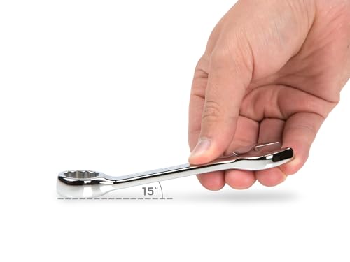 Image of TEKTON 11 /16 Inch Stubby Combination Wrench | 18051