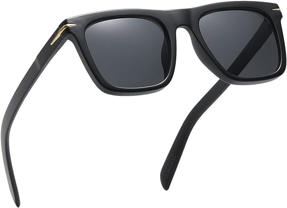 Image of Black Retro Square Sunglasses /Goggles For Men's -UV Protected-Pack of 1