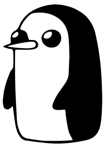 Amazon Com Adventure Time Gunter Penguin Sticker Graphic Auto Wall Laptop Cell Truck Sticker For Windows Cars Trucks Automotive