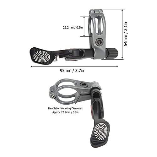 SPYMINNPOO Bike Dropper Seats Post Remote Lever, Bike Dropper Post Cable Remote Control Drop Bar Lever Kit Cycling Accessories - Image 4