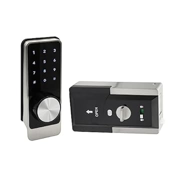 Fechadura Digital, Bluetooth via aplicativo, Sobrepor, 4 modos de abertura, à Prova d´água, Preto/Prata, F-D10, Fortezza