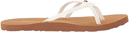 Volcom Women's Thrills Sandal Flip-Flop, White-New, 7 | Image 5