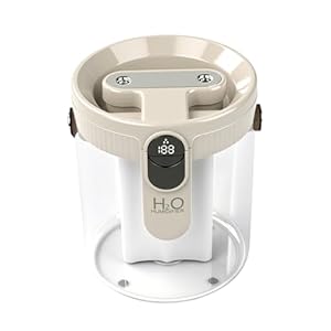 Nikou 1.5L Air Humidifier, Top-Fill Air Humidifier for Baby Room, Silent Ultrasonic Aroma Diffuser with LED Night Light, Two-Way Nozzle, for Bedroom, Yoga, Office (Beige)