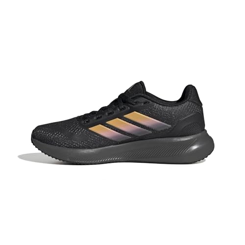 adidas Adidas Unisex-Kids Run Falcon 5, Black/Spark/Grey, 4