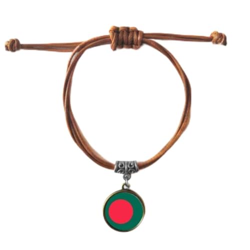 Bracelet Bangladesh Asie en cuir véritable pour homme femme et couple