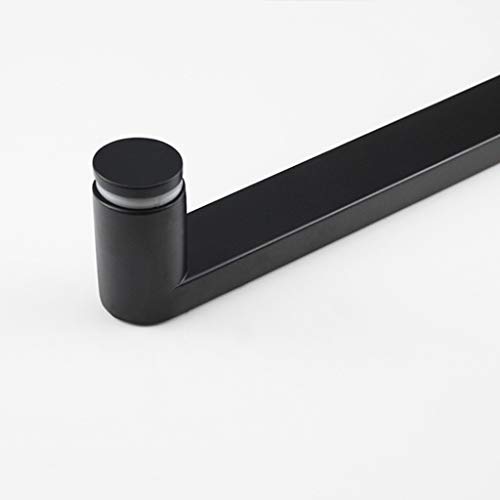 Accessoire de remplacement pour porte de salle de bain bouton de douche noir plat inox - 5