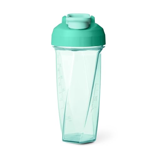 Image of YETI Yonder Helimix Vortex Blender Shaker Bottle Holds up to 27oz | No Blending Ball or Whisk | USA Made | Portable Pre Workout Whey Protein Drink Shaker Cup | Dishwasher Safe, Seafoam